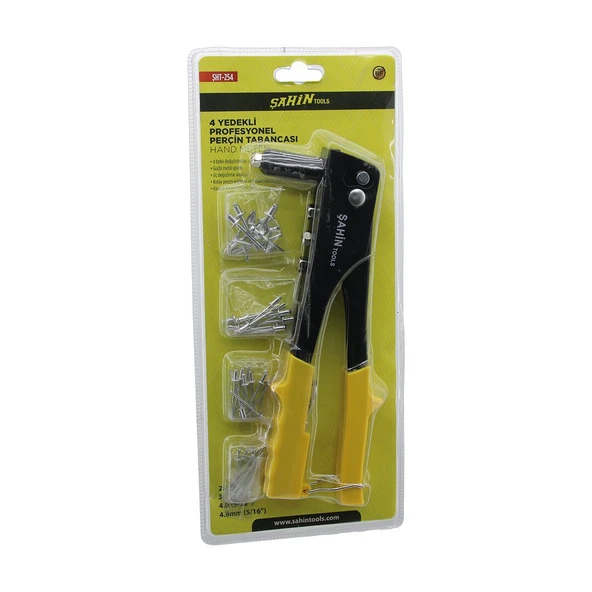 PERÇİN TABANCA MAKİNE SETİ = 4 BOY UÇ = 2.4- 3.2 - 4 - 4.8 + 4 BOY KALINLIK X 10PCS=40PCS İĞNE GO53/03398 ürün görseli 1