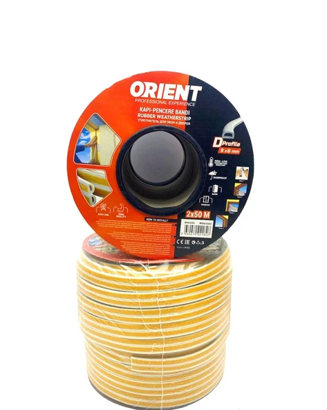 BEYAZ 100MT2X50MTBOBİN FİTİL KAPI PENCERE BANT GO53/03567 ürün görseli 1