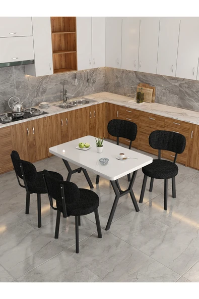 PTTAVM: Mygusi Azra 70x110cm Beyaz Mutfak Masası, Mutfak Masası
