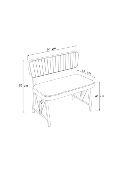 Mygusi Ofis 1 Bench - Resim 2