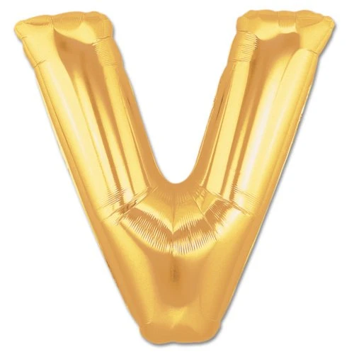 V Harf Folyo Balon Altın Renk  40 inç GO53/04008 ürün görseli 1