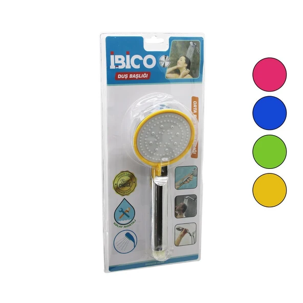 ORTA BOY YUVARLAK=8.7CM DUŞ BAŞLIK KADEMELİ VAKUMLU KROM GÖVDE-RENK.KENAR-BEYAZ ZEMİNSAP:14CM GO53/03744 ürün görseli 1