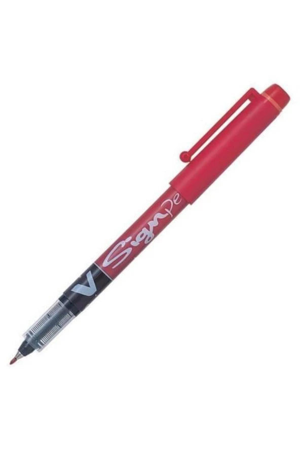 Pilot Roller Kalem Signo Pen İmza Kalemi Kırmızı (12 Li Paket) ürün görseli 1
