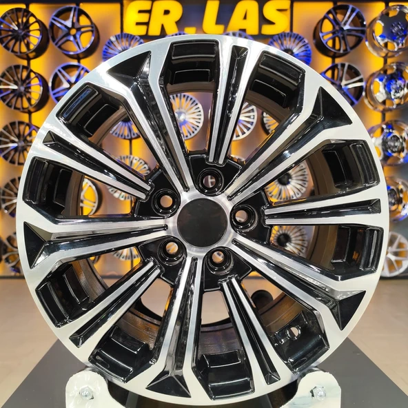 4 Adet DY-605 6,5*15 5*100 ET39 54,1 BLACK JANT (Takım) ürün görseli 1