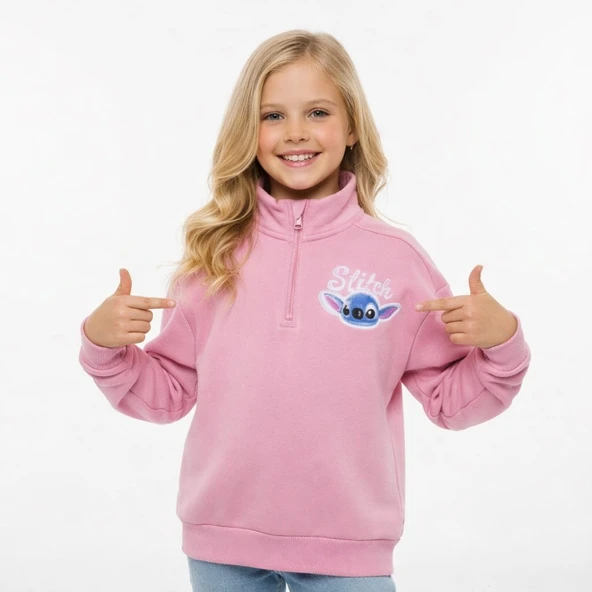 Stitch Kız Çocuk Sweatshirt ürün görseli 1