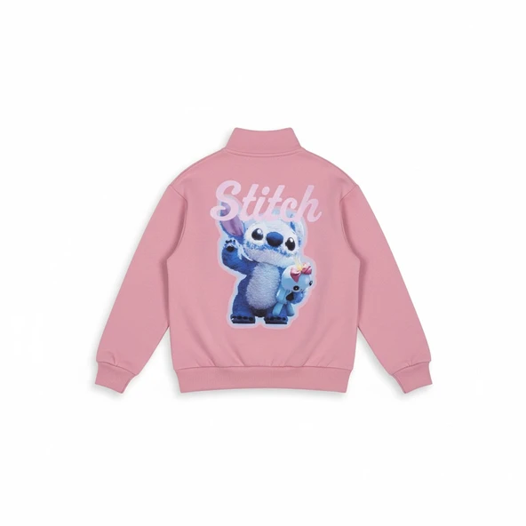 Stitch Kız Çocuk Sweatshirt - Resim 4