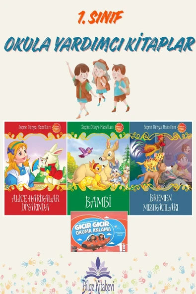 1. Sınıf Okuma Anlama + Büyük Boy Seçme Dünya Masalları 3 Adet ürün görseli 1