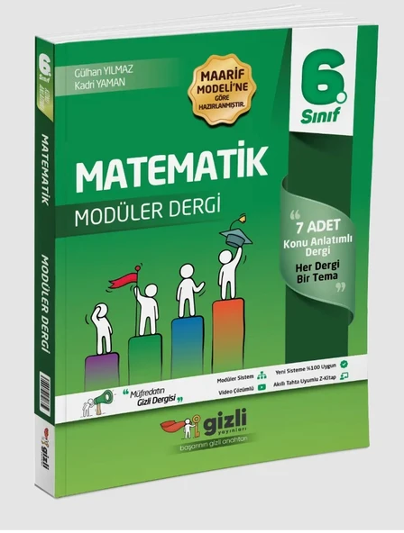 Gizli Yayınları 2026 6. Sınıf Matematik Müfredatın Gizli Dergisi Güncel Müfredat ürün görseli 1