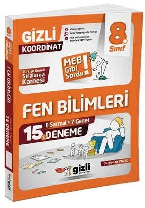 Gizli Yayınları 2026 8. Sınıf Lgs Fen Bilimleri 15 Li Deneme - Meb Gibi Sordu ürün görseli 1