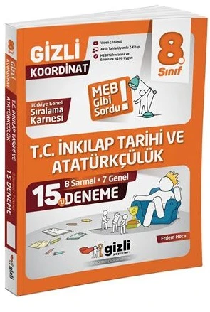 Gizli Yayınları 2026 8. Sınıf Lgs İnkılap Tarihi 15 Li Deneme - Meb Gibi Sordu ürün görseli 1