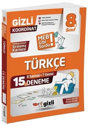Gizli Yayınları 2026 8. Sınıf Lgs Türkçe 15 Li Deneme - Meb Gibi Sordu ürün görseli 1