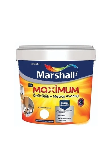 Maximum Silikonlu Ipek Mat Boya  - SEDEF IŞILTISI ürün görseli 1