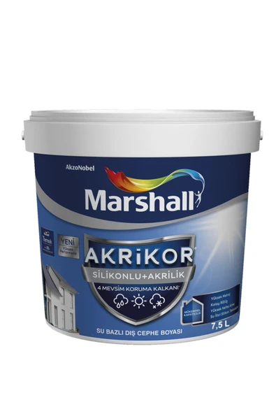 Akrikor Silikonlu + Akrilik Boya K2 7,5 Lt. (10 Kg) ürün görseli 1