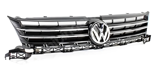 Vw Caddy Touran 2011-2015 Ön Panjur Krom Çizgili Parlak Siyah 1T0853651BQ ürün görseli 1