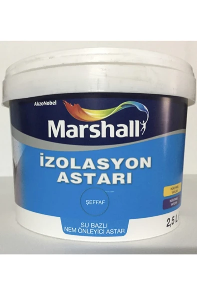1:7 Konsantre Binder Izolasyon Astarı 2.5 Litre Şeffaf ürün görseli 1