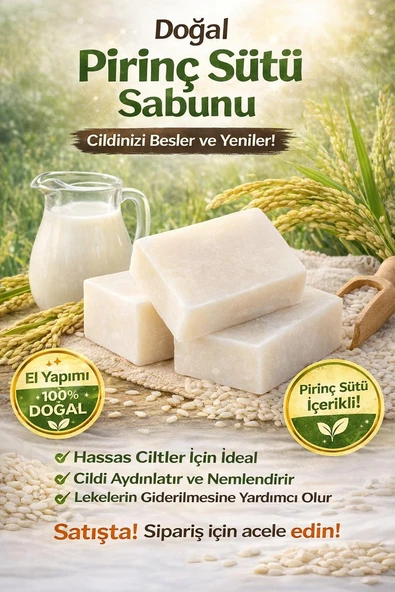 Promar Pirinç Sütü Sabunu Aydınlatıcı Sabun 75 gr 1 adet Kadın Yüz Peelingi , Yaşlanma Karşıtı Akne Sivilce , Doğal Katı Yüz Sabunu, Yüz Bakımı, Duş Barı Yüz Maskesi ürün görseli 1