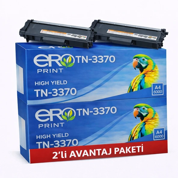 TN-3370 / Brother DCP-8110DN Muadil Toner - 2'li Avantaj Paket ürün görseli 1