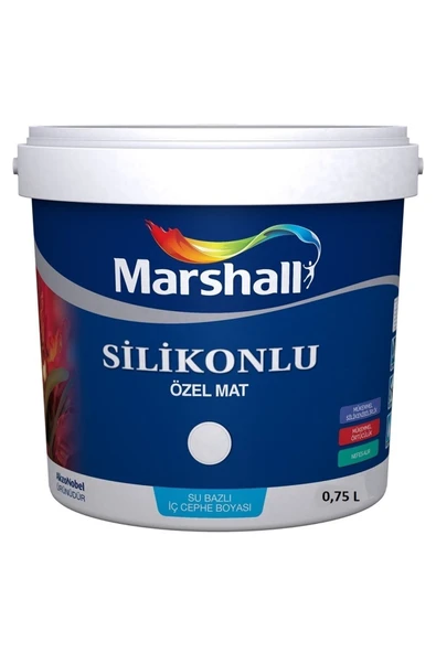 Silikonlu Özel Mat Tam Silinebilir Iç Cephe Duvar Boyası 0,75 Lt Defne Yaprağı ürün görseli 1