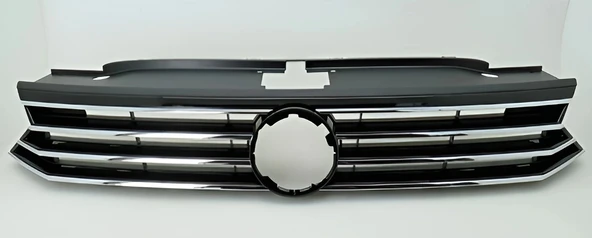 Vw Passat Highline 2015-2019 Ön Panjur Full Kromlu Parlak Siyah 3G0853651A ürün görseli 1