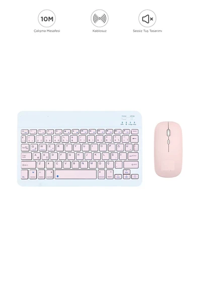 TMK-04 Bluetooht Kablosuz Klavye Mouse Seti - Resim 5