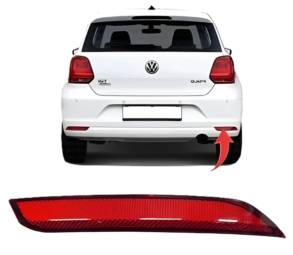 Vw Polo 2014>> Reflektör Arka Tampon Sol  6R0945105C ürün görseli 1