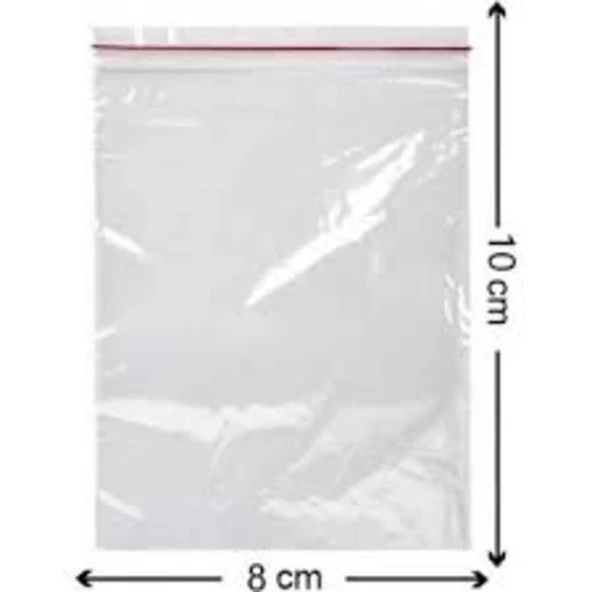 Ethex Kilitli Torba 8 cm x 10 cm 1.000'li Paket ürün görseli 1