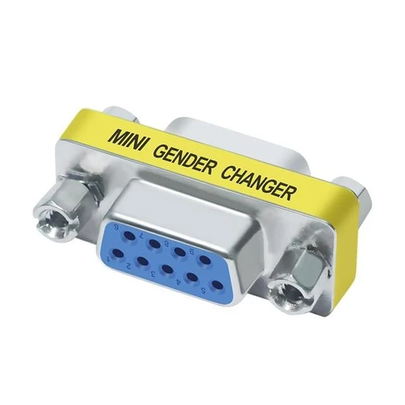 Powermaster PM-6861 DB9 RS232 Dişi-Dişi (F2F) 9 Pin Çevirici Ara Adaptör ürün görseli 1