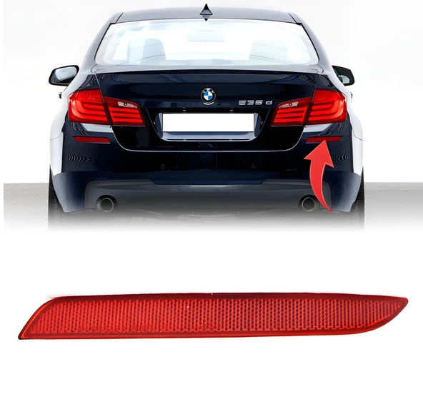 Bmw F10 M Tech 2010-2013 Reflektör Arka Tampon Arka Sağ 63147842956 ürün görseli 1