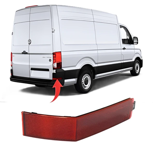 Vw Crafter 2017-2021 Reflektör Arka Tampon Sağ 7C0945106 ürün görseli 1