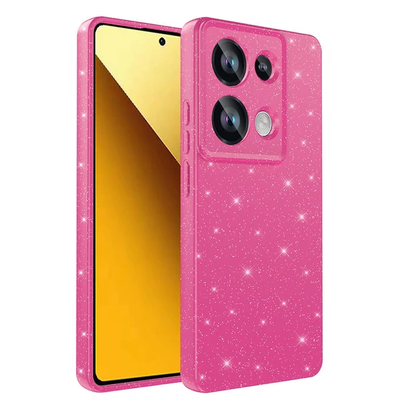 Xiaomi Redmi Note 13 Pro 4G Kılıf Kamera Korumalı Simli Parıltılı Lüks Silikon ürün görseli 1