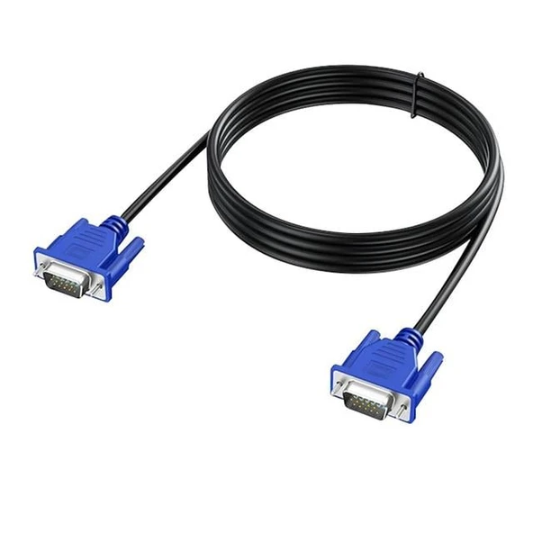 Powermaster PM-5996 Erkek-Erkek 15 Pin 1.3 Metre VGA Kablo ürün görseli 1