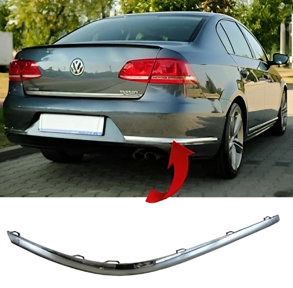 Vw Passat 2011-2015 Tampon Nikelajı Arka Sağ 3AE807460 ürün görseli 1
