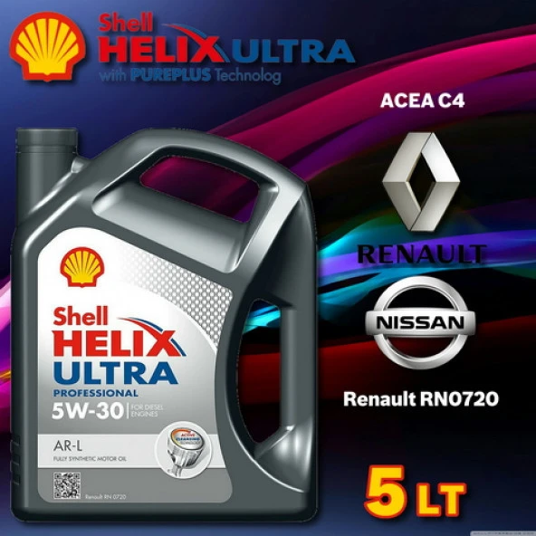 Shell Helix Ultra Pro 5W-30 AR-L Tam Sentetik Motor Yağı 5 L ürün görseli 1