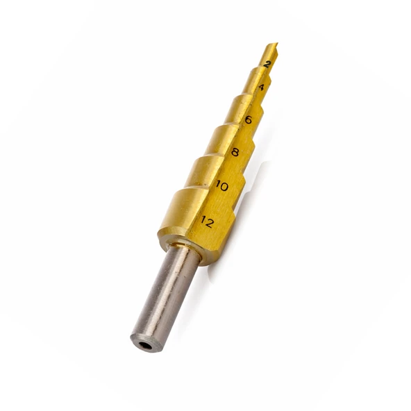 Kademeli Matkap Ucu 4-12 mm Konik Delik Açma Metal Sac Plastik Delme Endüstriyel Uç ürün görseli 1