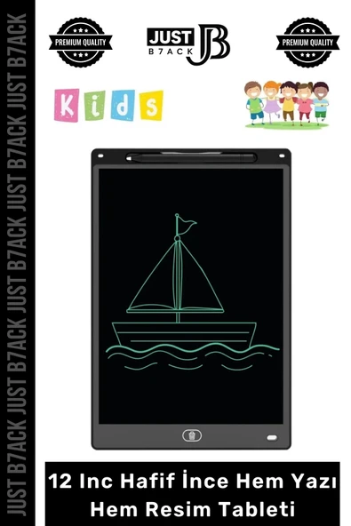 #YazıTableti 12 Inc Lcd Ekran Kalemli Dijital Çizim Tableti Yazı Tahtası Boyama Resim Akıllı Tablet ürün görseli 1