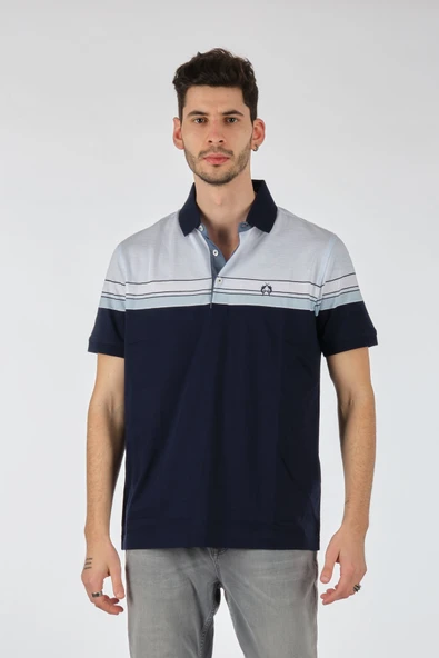 Claudio Campione Minimalist Polo Yaka Kısa Kol Erkek T-Shirt - Günlük Stil ürün görseli 1