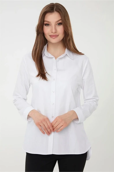 Desen Oversize Kadın Gömlek - Minimalist & Şık Günlük Gömlek ürün görseli 1