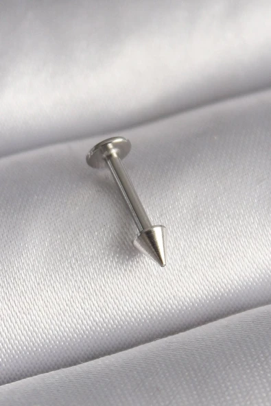 316L Çelik Gümüş Renk Çivi Model Piercing - TJ-PR1373 ürün görseli 1