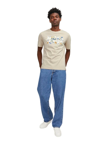 Jack&Jones Oversize Minimalist Erkek T-Shirt - Günlük Kullanım ürün görseli 1