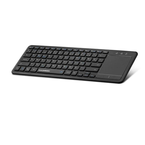 Bluetooth + Wıreless Klavye + Touch Pad Q Siyah HDX2505 ürün görseli 1