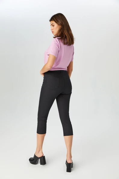 Faik Sönmez Kadın Slim Fit Coton Parça Boya Kapri 25YB00078-1 ürün görseli 1