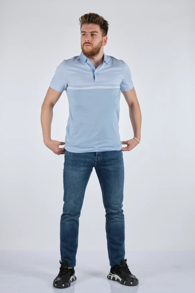 Barca Erkek Polo Yaka Kısa Kol Minimalist T-Shirt - Günlük Şıklık ürün görseli 1