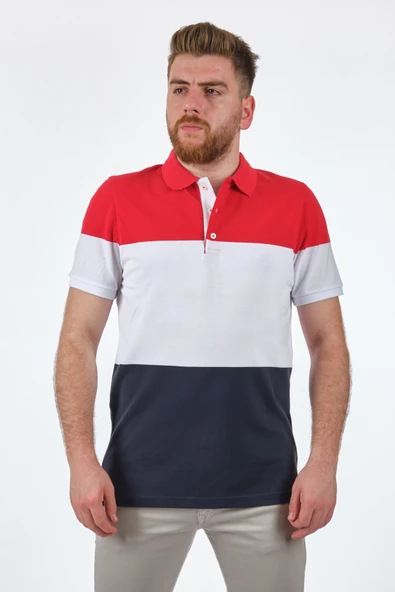 Desen Erkek Minimalist Polo Yaka Kısa Kol T-Shirt - Günlük Şıklık ürün görseli 1