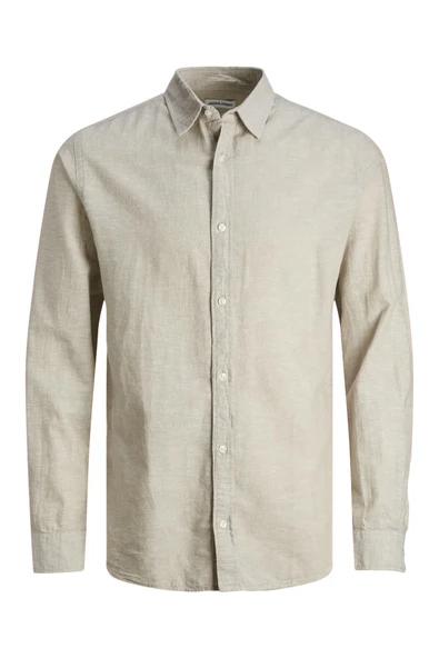 Jack&Jones Plus Erkek Uzun Kol Minimalist Gömlek - Günlük ve Şık ürün görseli 1