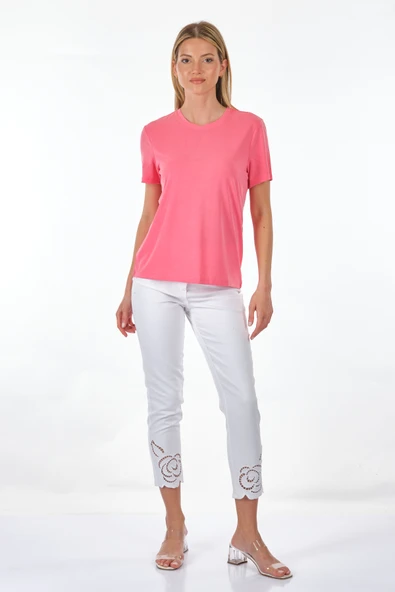 Only Minimalist Oversize Tişört - Yuvarlak Yaka Kısa Kol - Günlük ürün görseli 1