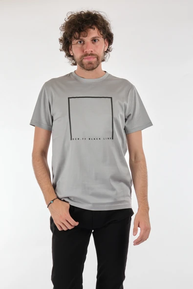 Ecer Minimalist Oversize Kısa Kol Erkek T-Shirt - Günlük Kullanım ürün görseli 1
