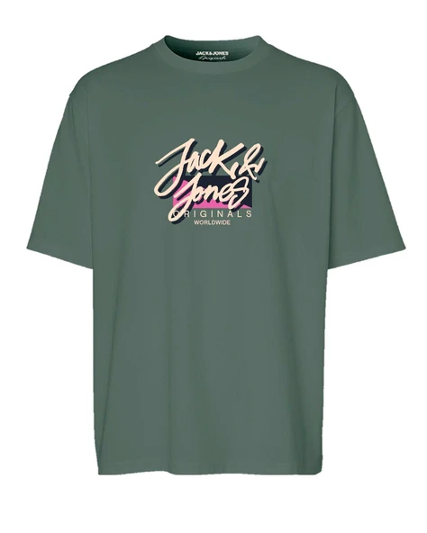 Jack&Jones Oversize Minimalist Erkek T-Shirt - Günlük Stil ürün görseli 1