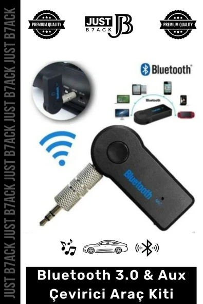 #BluetoothAux 4 Saat Bataryalı Uyku Mod Usb Şarjlı Bluetooth 3.0 Aux Müzik Alıcısı Telefon Araç Kiti ürün görseli 1