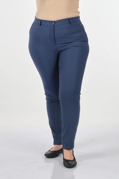 Seleste Minimalist Yüksek Bel Dar Paça Kadın Pantolon - Günlük & İş ürün görseli 1