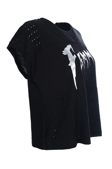Ysatis Oversize Minimalist Kadın Bluz - Kısa Kol - Resim 8